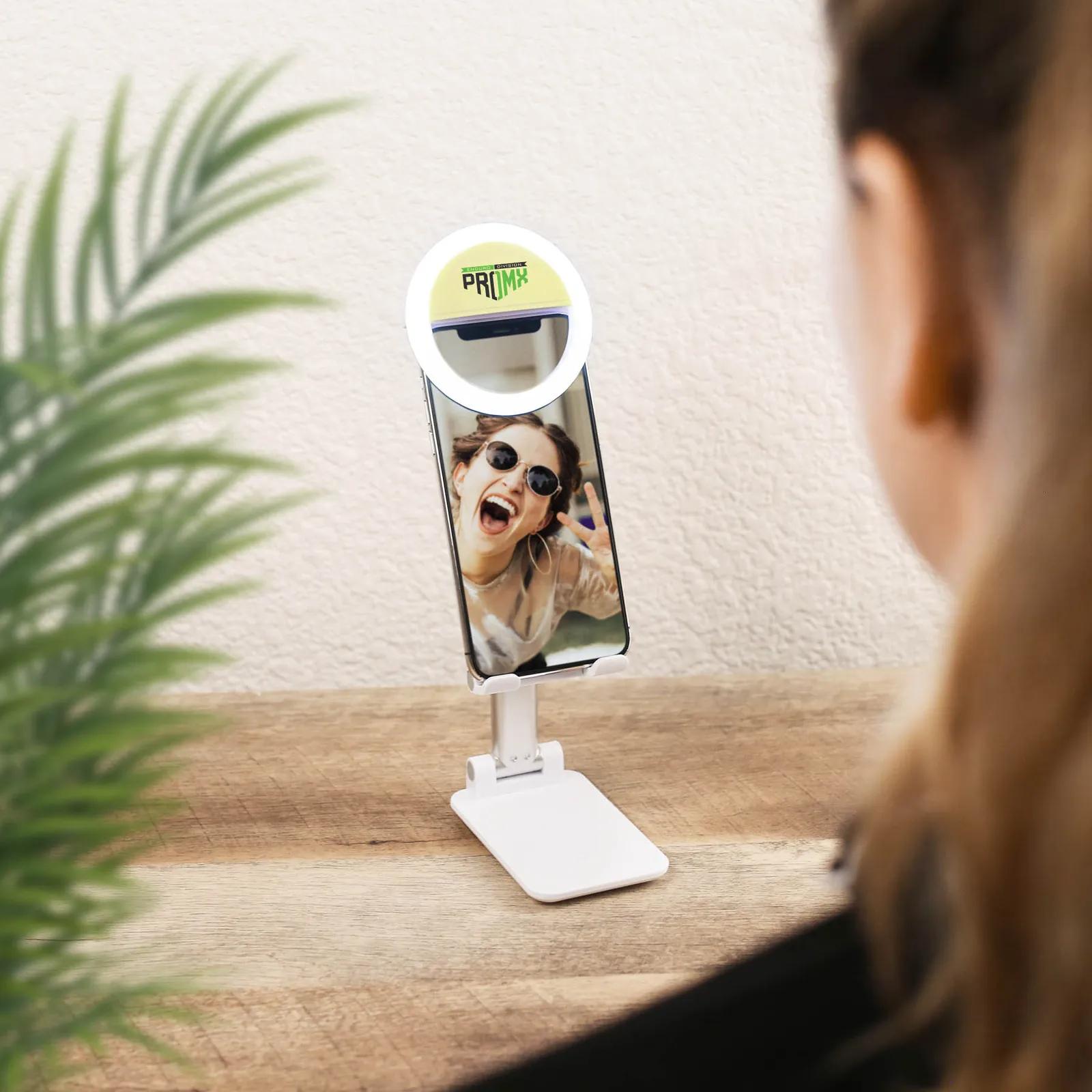 Phone Stand with Ring Light Kit - Adjustable Design - product view 2