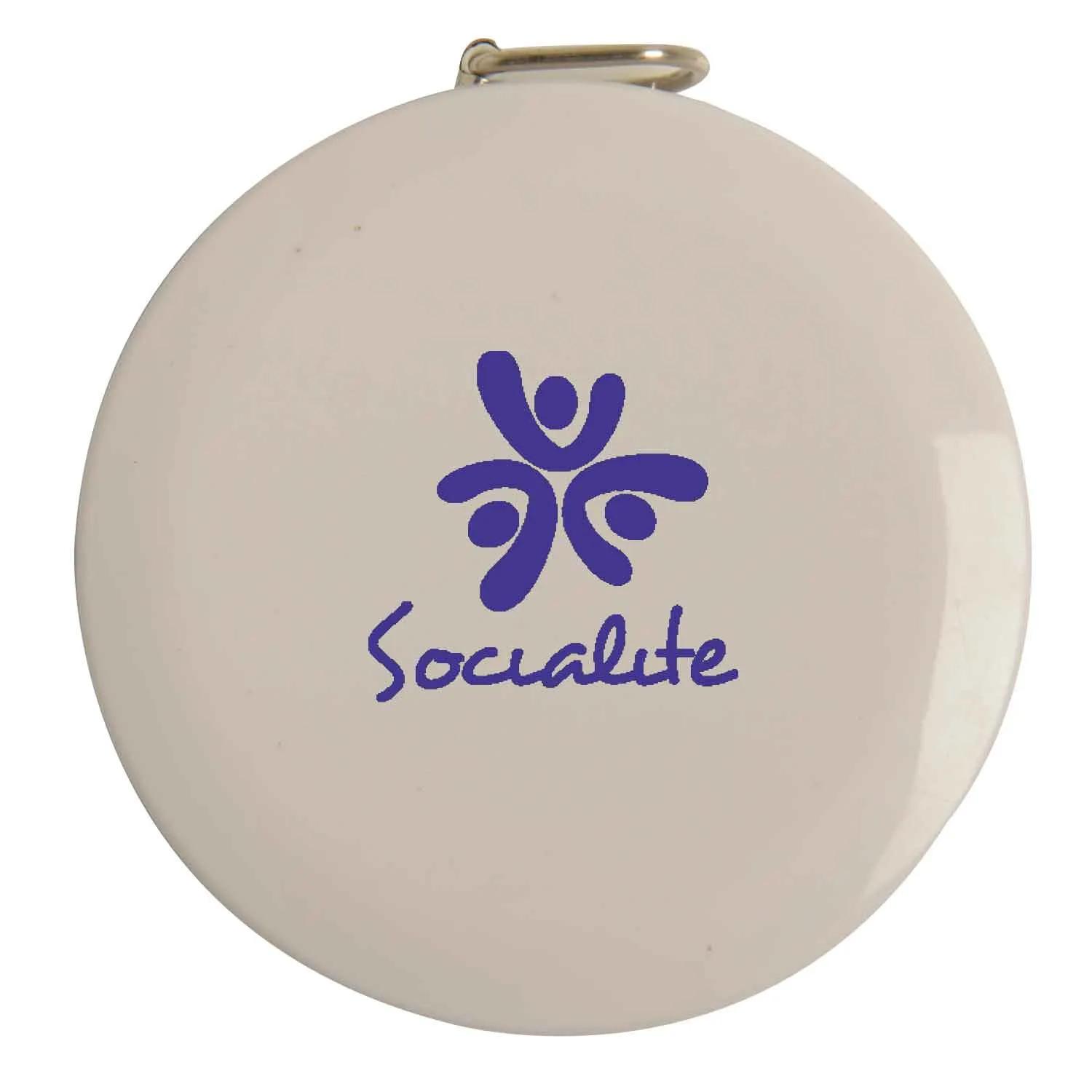 Round Tape Measure with Quick Release Button - 5 ft - product view 5