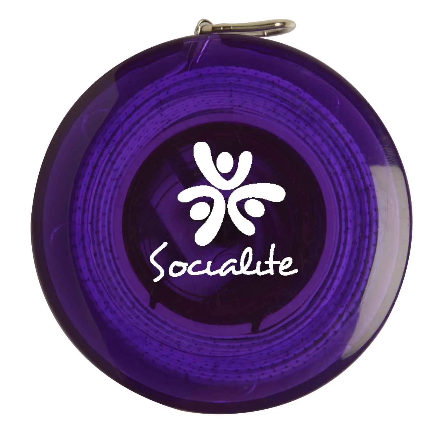 Round Tape Measure with Quick Release Button - 5 ft - product view 7