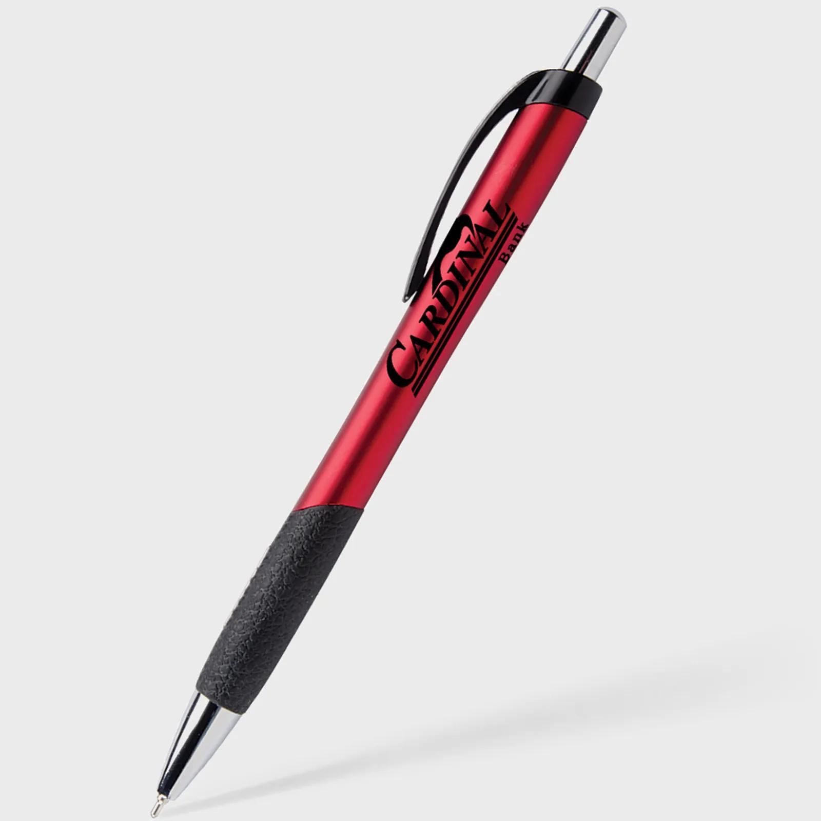 Pen with Leather-Look Grip - Patented Ergonomic Design - product view 4