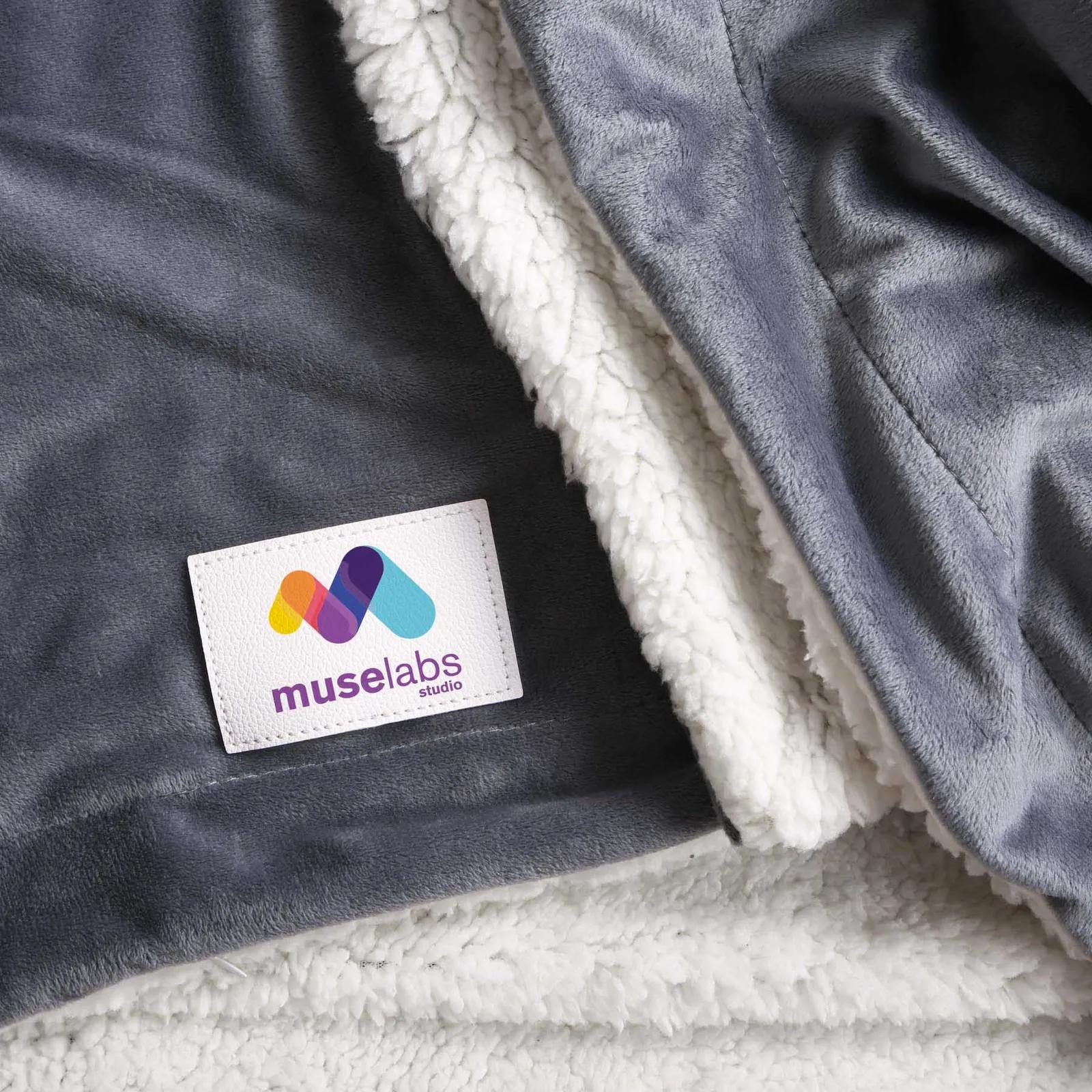 Sherpa Blanket with Canvas Carry Bag - 50 x 60 in - product view 5