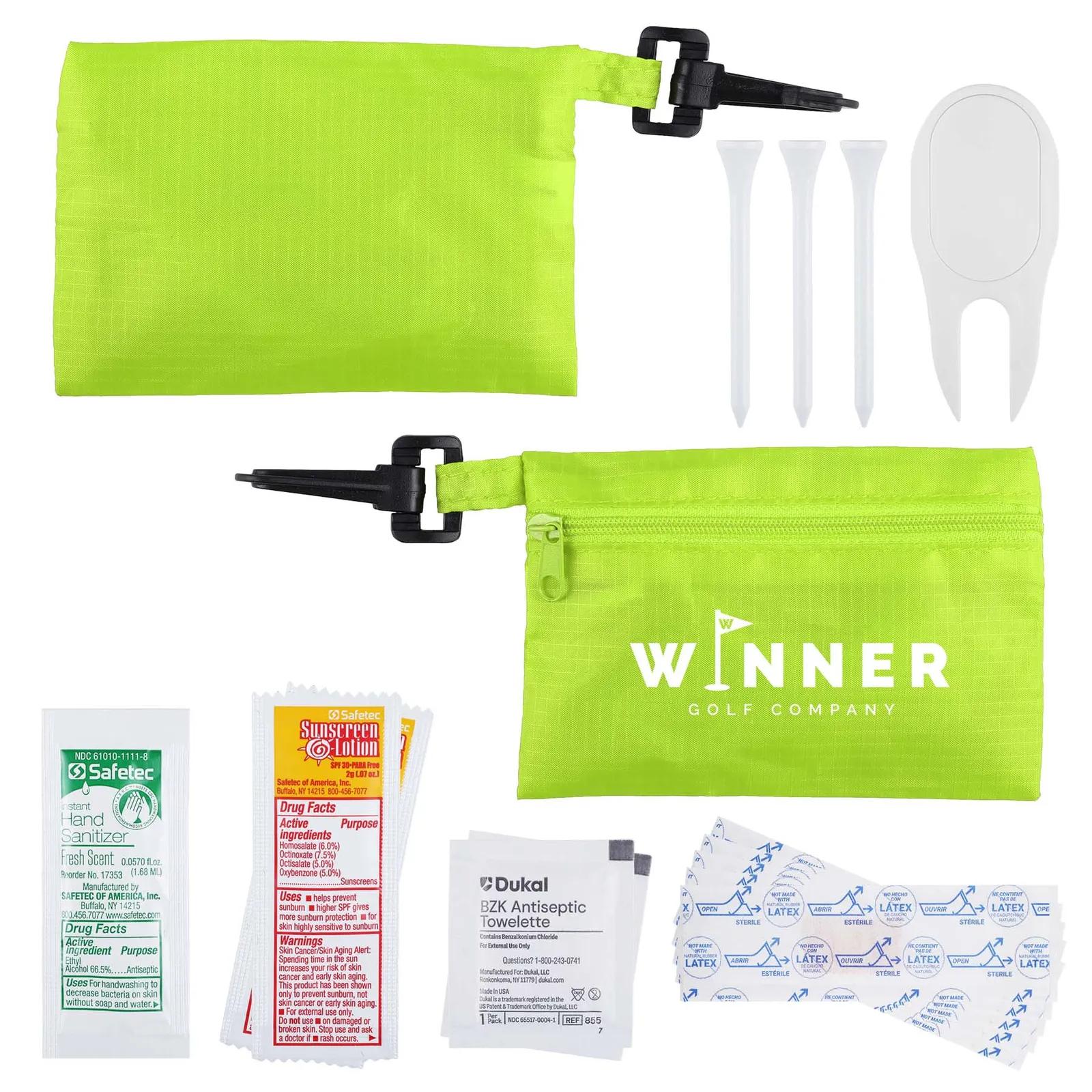 Golf First Aid Kit Polyester Pouch - 5 x 3 1/2 in - product view 9