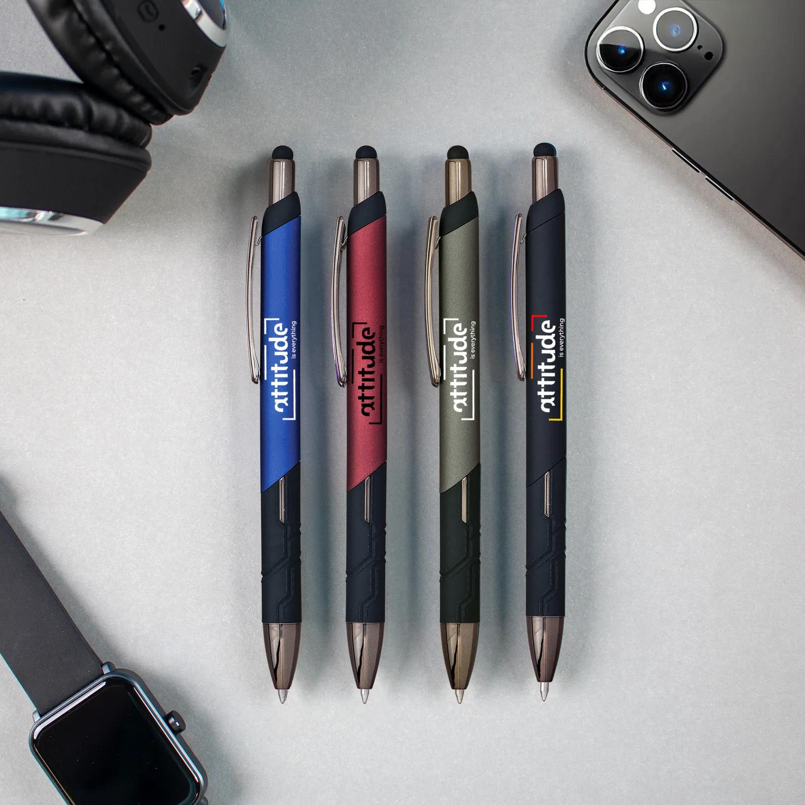 Pen Gel Stylus Gunmetal Chrome Accents - 5 45/64 in - product view 2