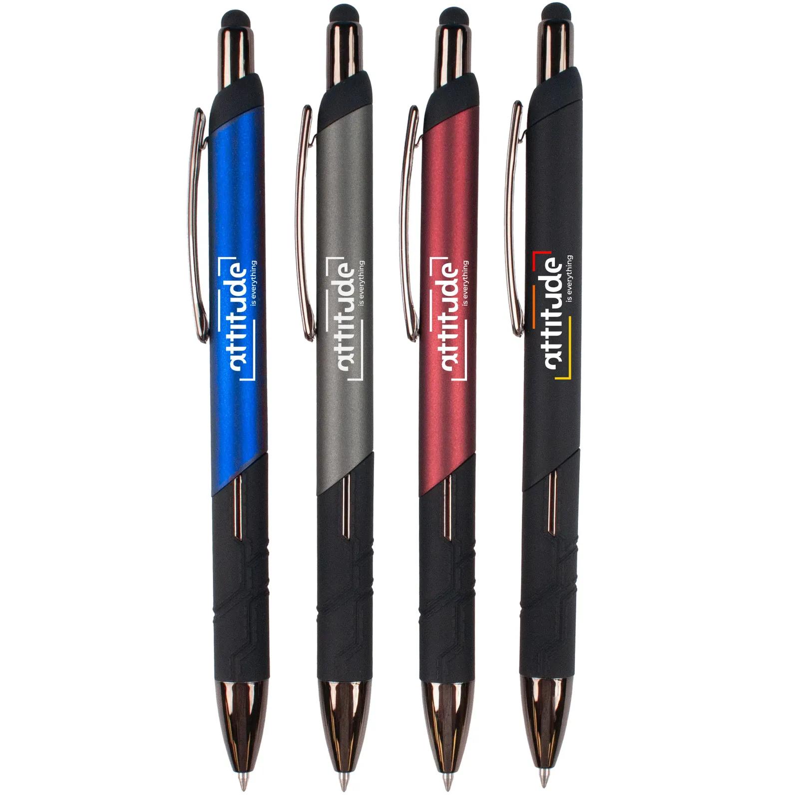 Pen Gel Stylus Gunmetal Chrome Accents - 5 45/64 in - product view 4