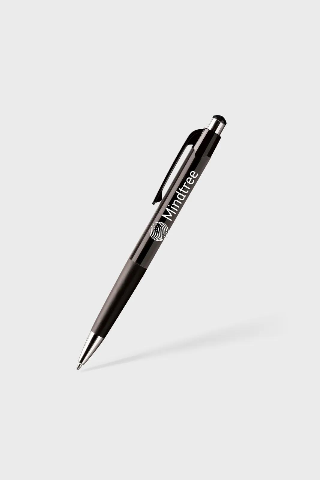 Ballpoint Pen with Vibrant Colors and Rubber Grip - product view 4
