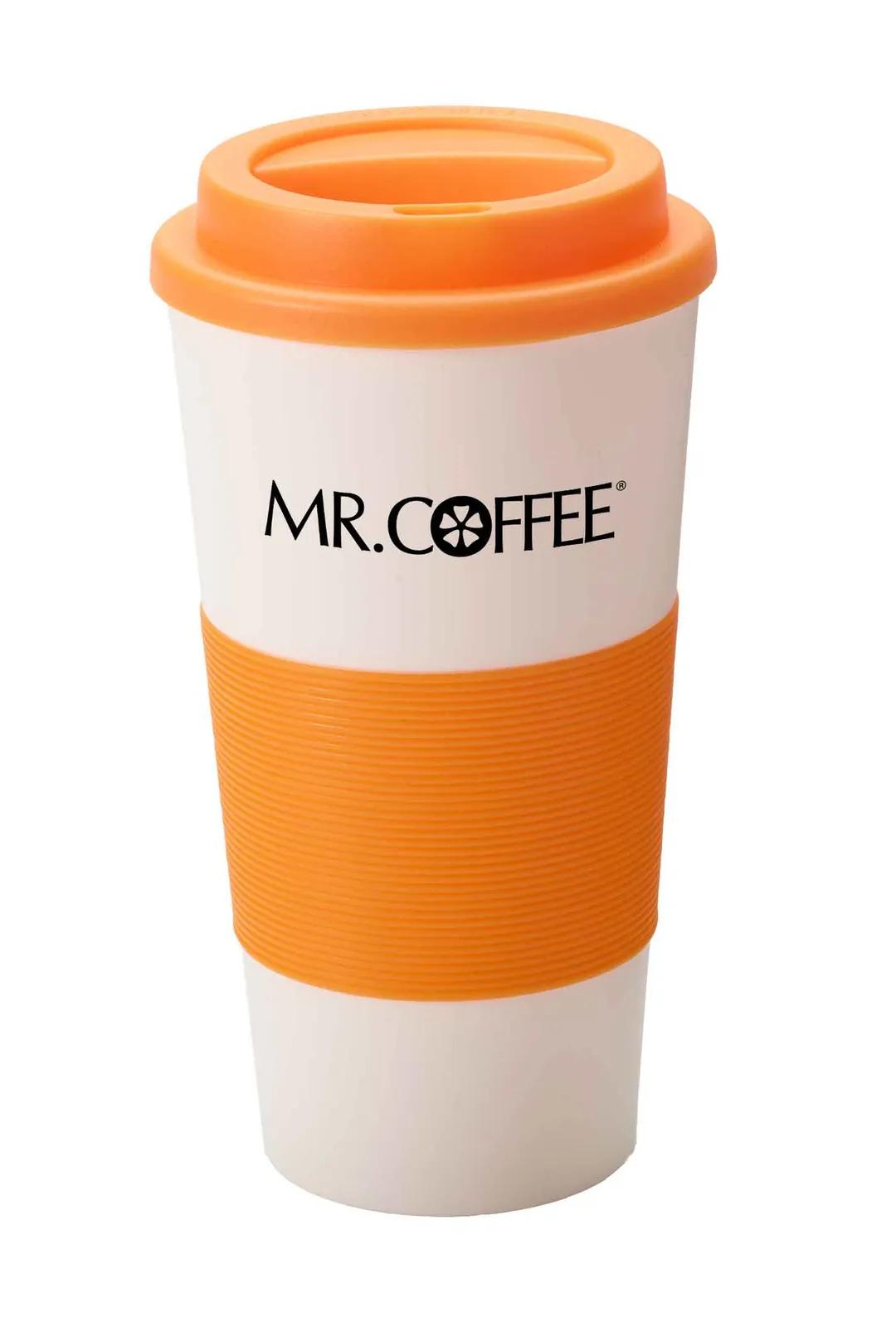 Insulated Tumbler with Silicone Grip and Twist Lid - 16 oz - product view 2