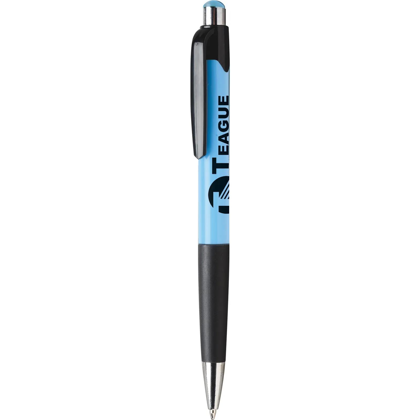 Ballpoint Pen with Spring Colors and Silver Accents - product view 5