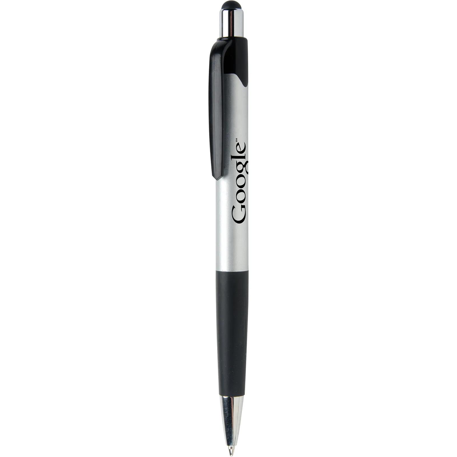 Stylus Pen with Metallic Barrel and Chrome Accents - product view 6