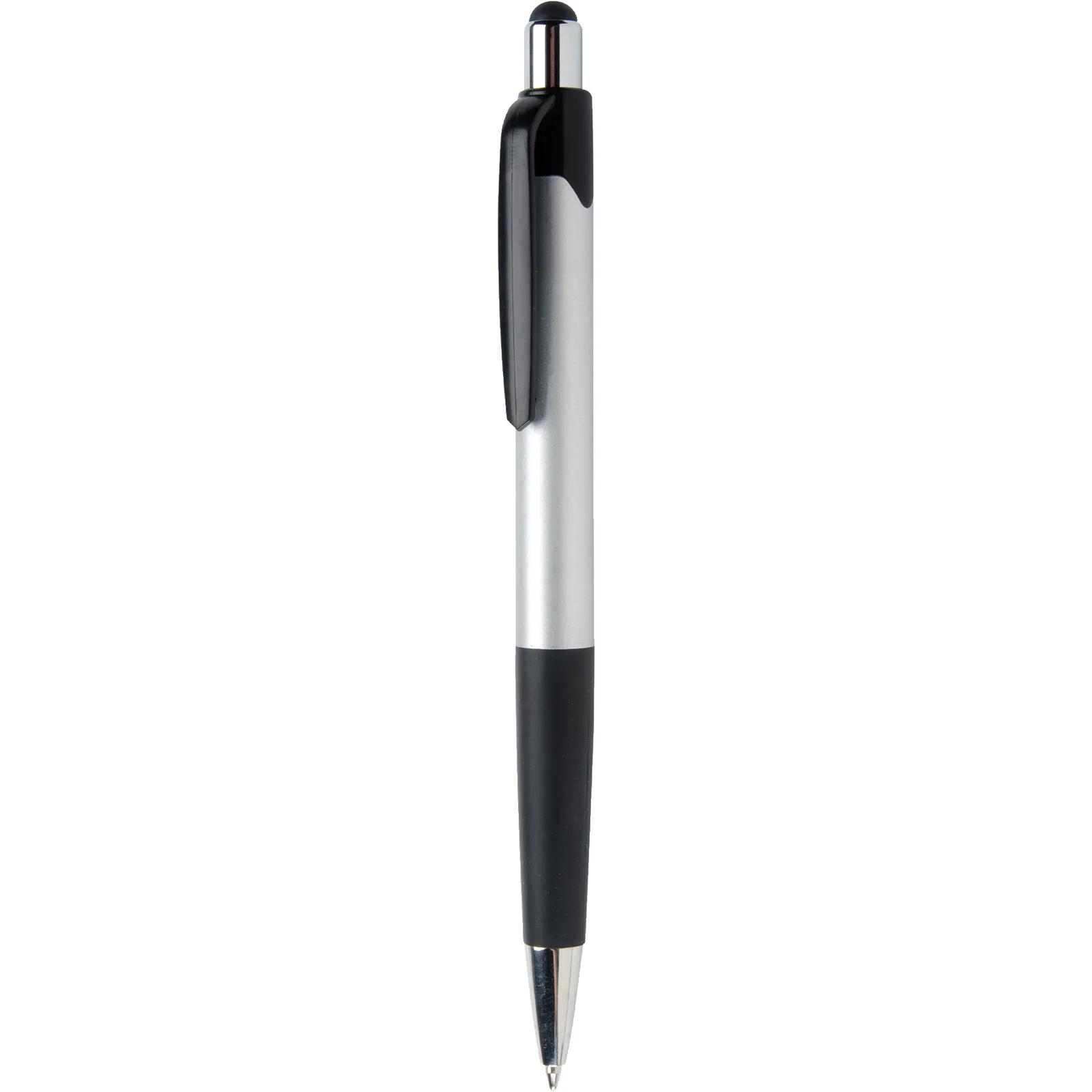 Stylus Pen with Metallic Barrel and Chrome Accents - blank view 8