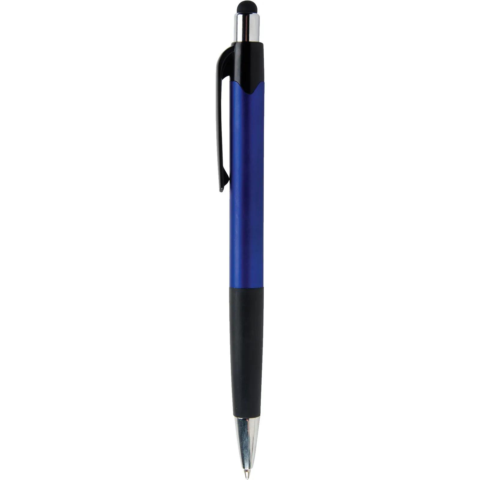 Stylus Pen with Metallic Barrel and Chrome Accents - blank view 9