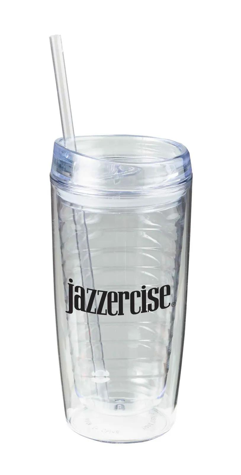 Tumbler Double Wall Acrylic Wave Pattern - 16 oz - product view 3