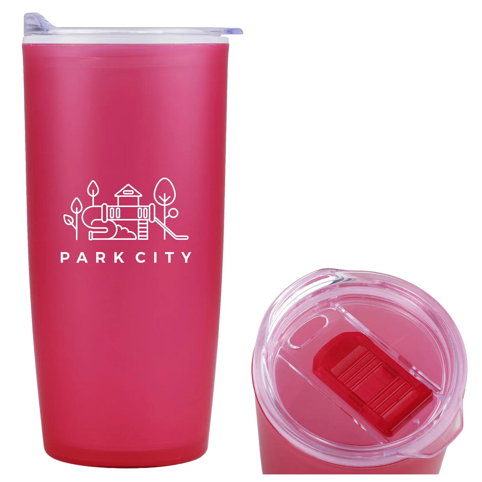 Tumbler Double Wall PolyPro Slide Lid USA Made - 22 oz - product view 8