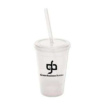 Tumbler Polypropylene Snap Lid USA Made - 16 oz - product view 5