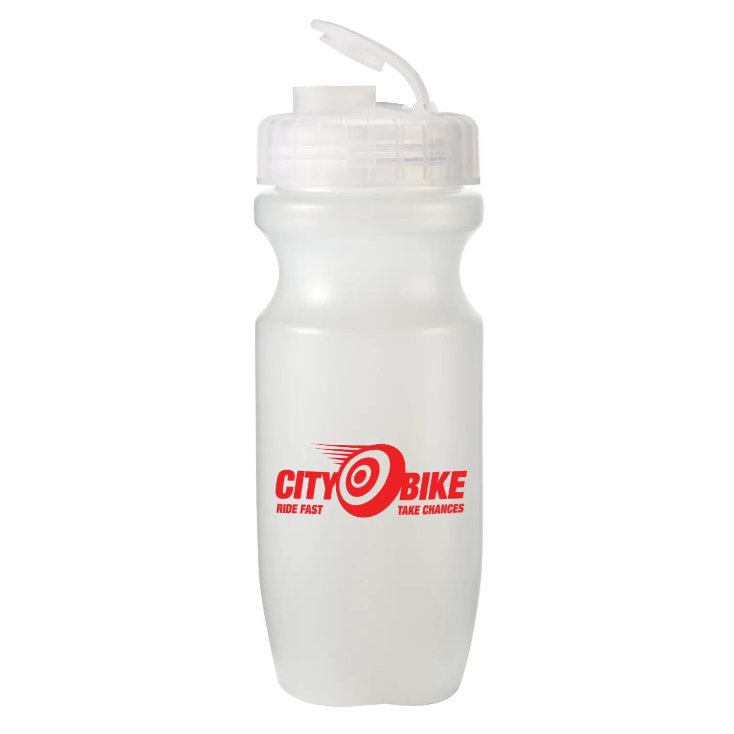 Water Bottle HDPE Wide Mouth Push Pull Lid Bike - 20 oz - product view 5