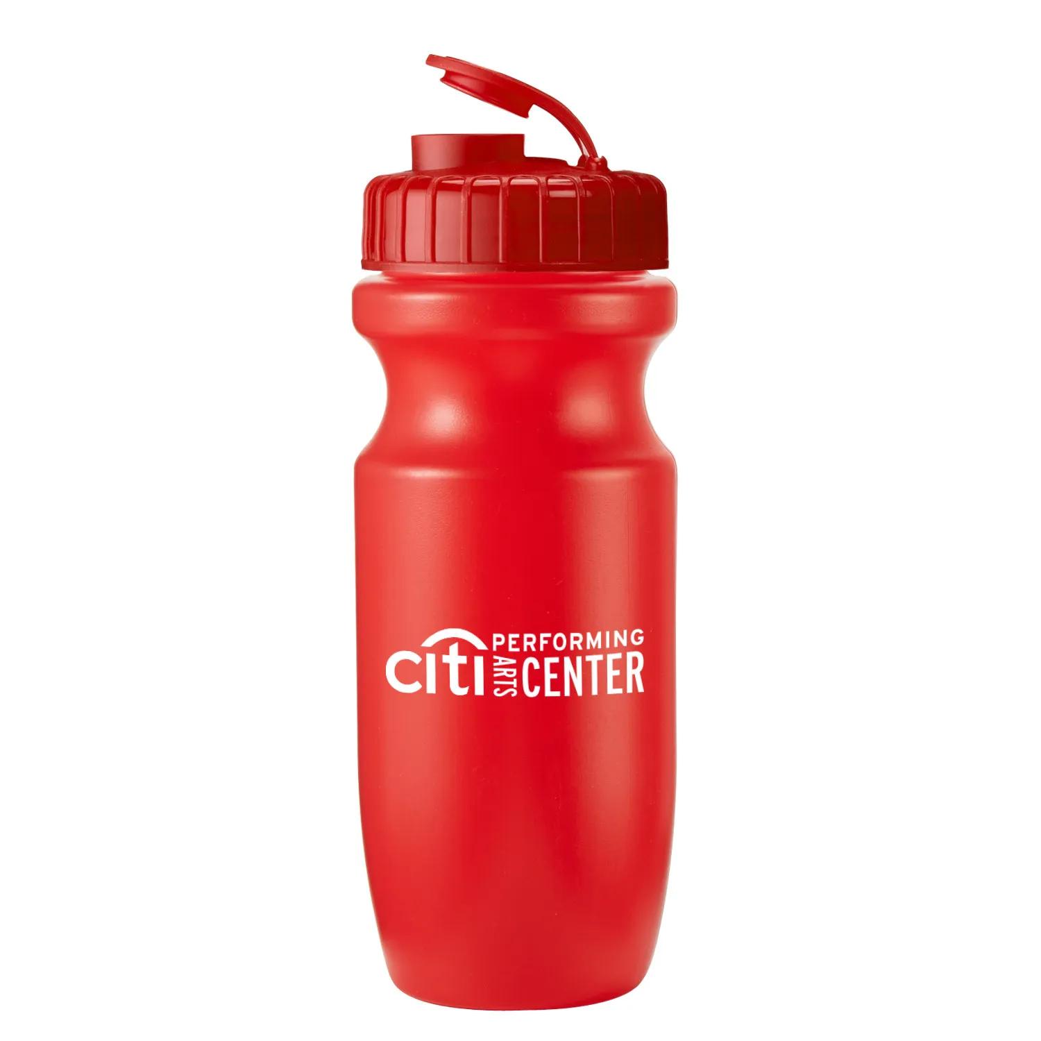 Water Bottle HDPE Wide Mouth Push Pull Lid Bike - 20 oz - product view 7