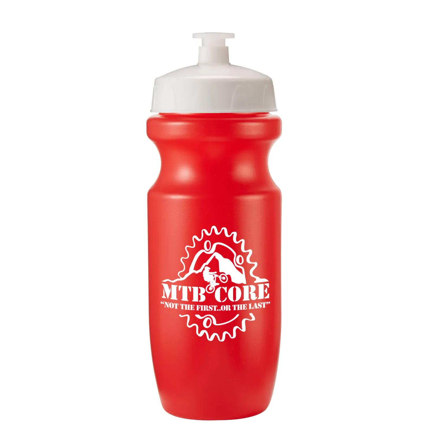 Water Bottle HDPE Wide Mouth Push Pull Lid Bike - 20 oz - product view 8