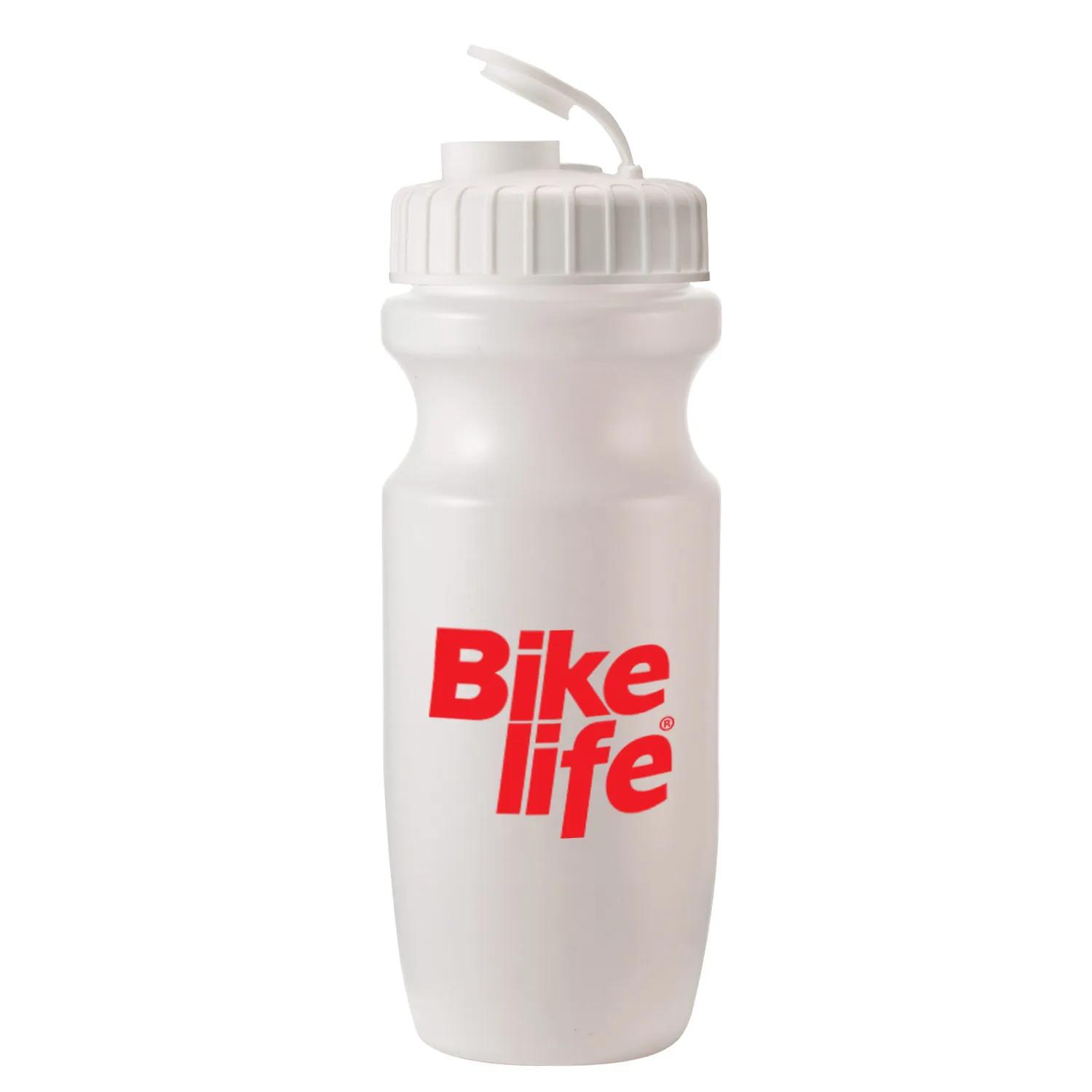Water Bottle HDPE Wide Mouth Push Pull Lid Bike - 20 oz - product view 9