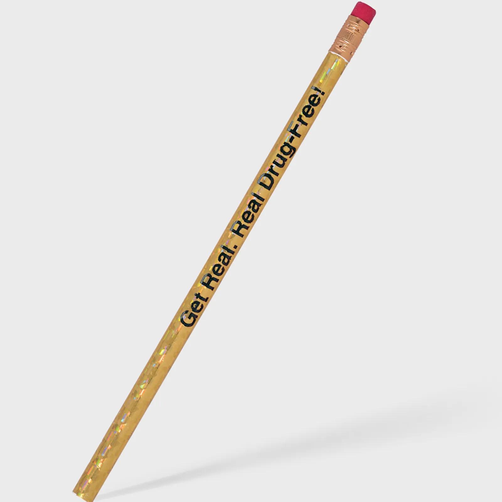 Pencil Wood Foiled Finish Gold Ferrule #2 Grade - product view 4