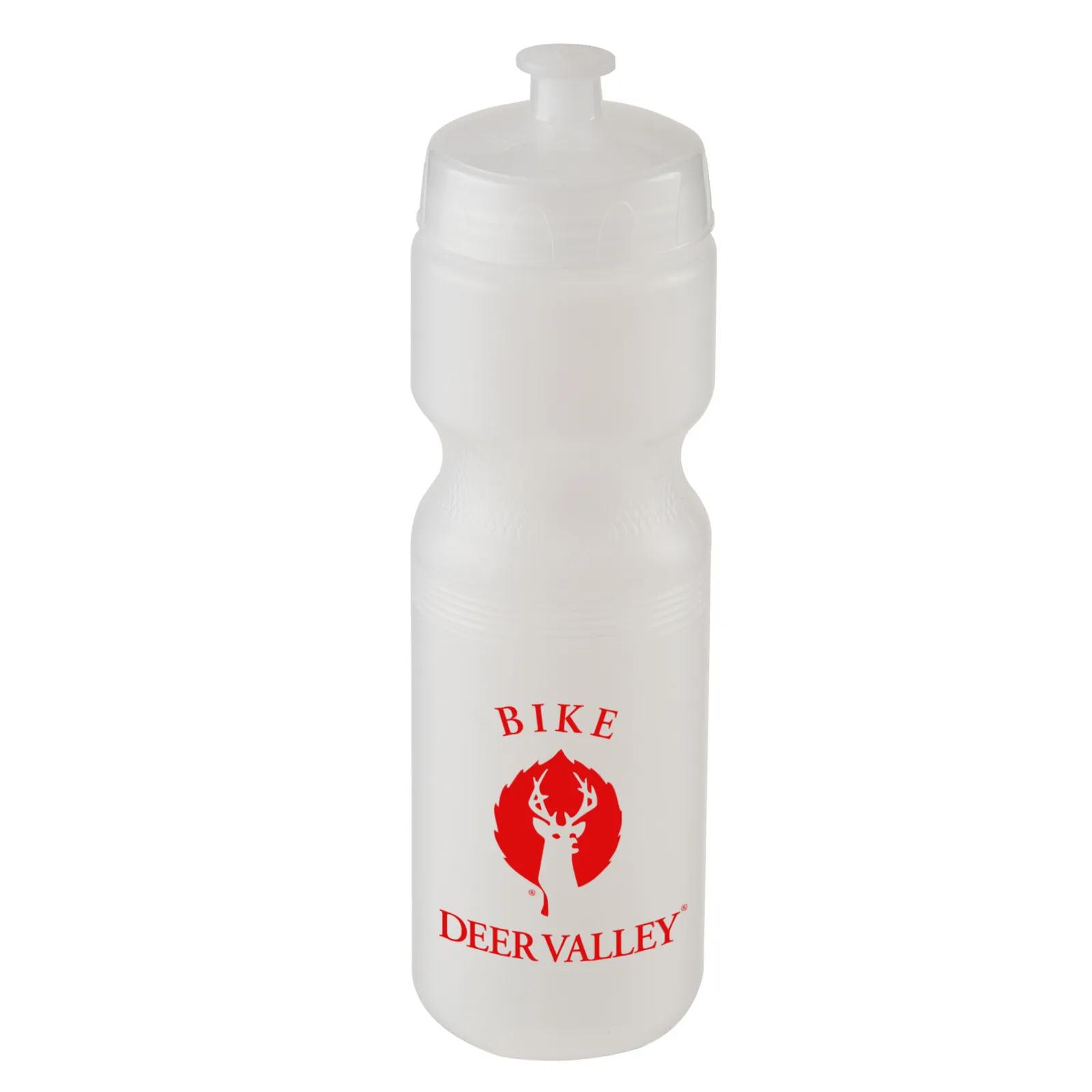 Water Bottle HDPE Wide Mouth Push Pull Lid Bike - 28 oz - product view 2