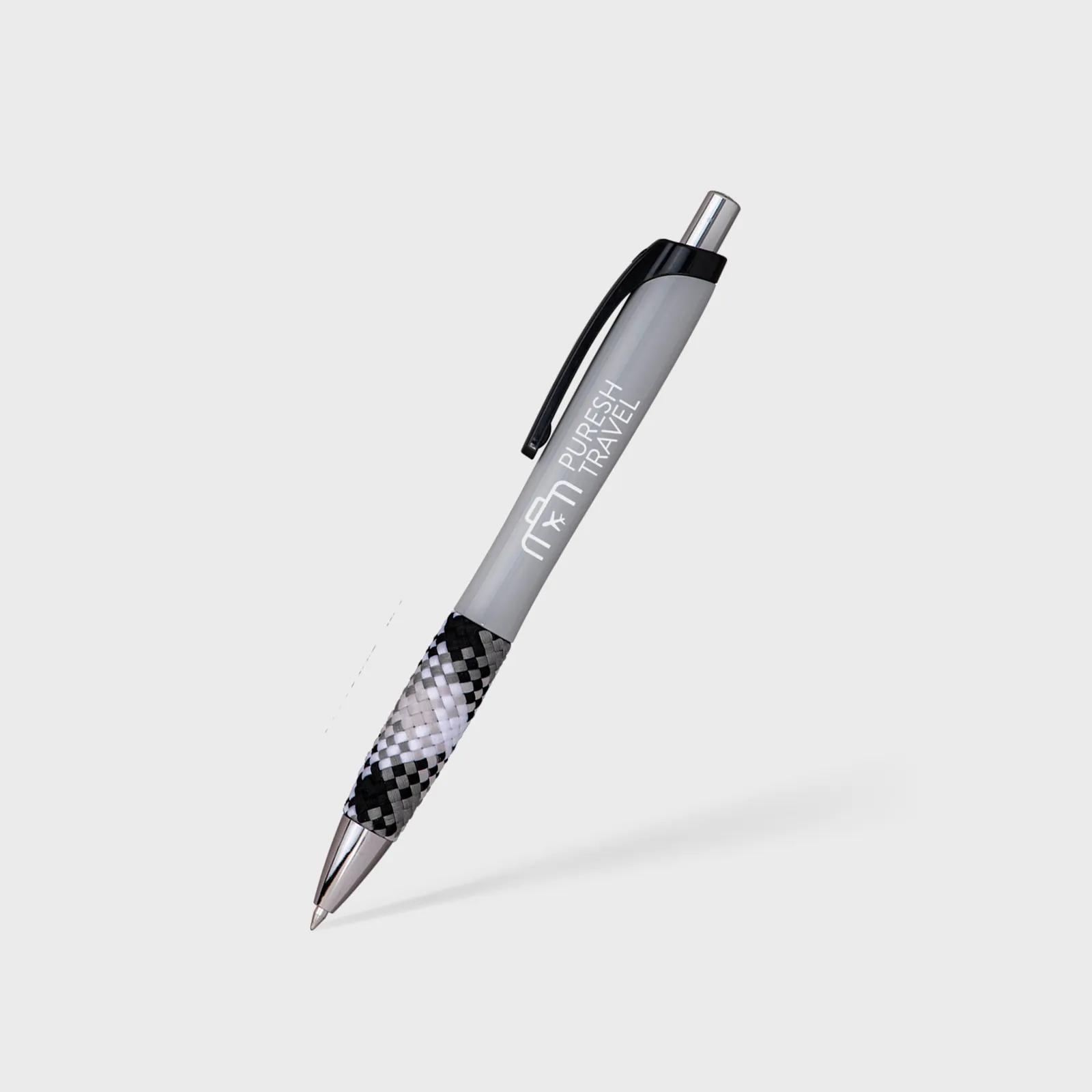 Pen Plaid Fabric Grip Ergonomic Gel Ink - product view 7