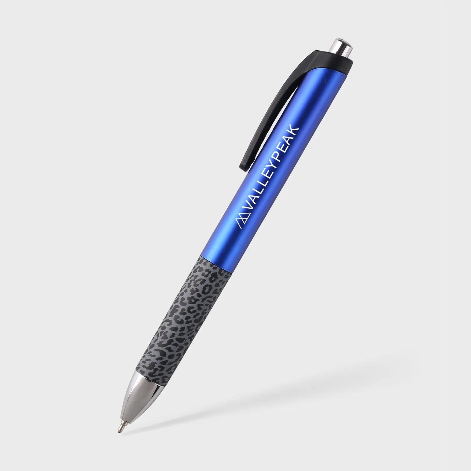 Pen Satin Barrel Leopard Print Grip Hybrid Ink - product view 4