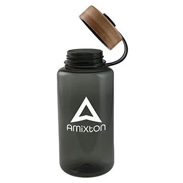 Water Bottle Tritan Wide Mouth Bamboo Lid - 32 oz - product view 6