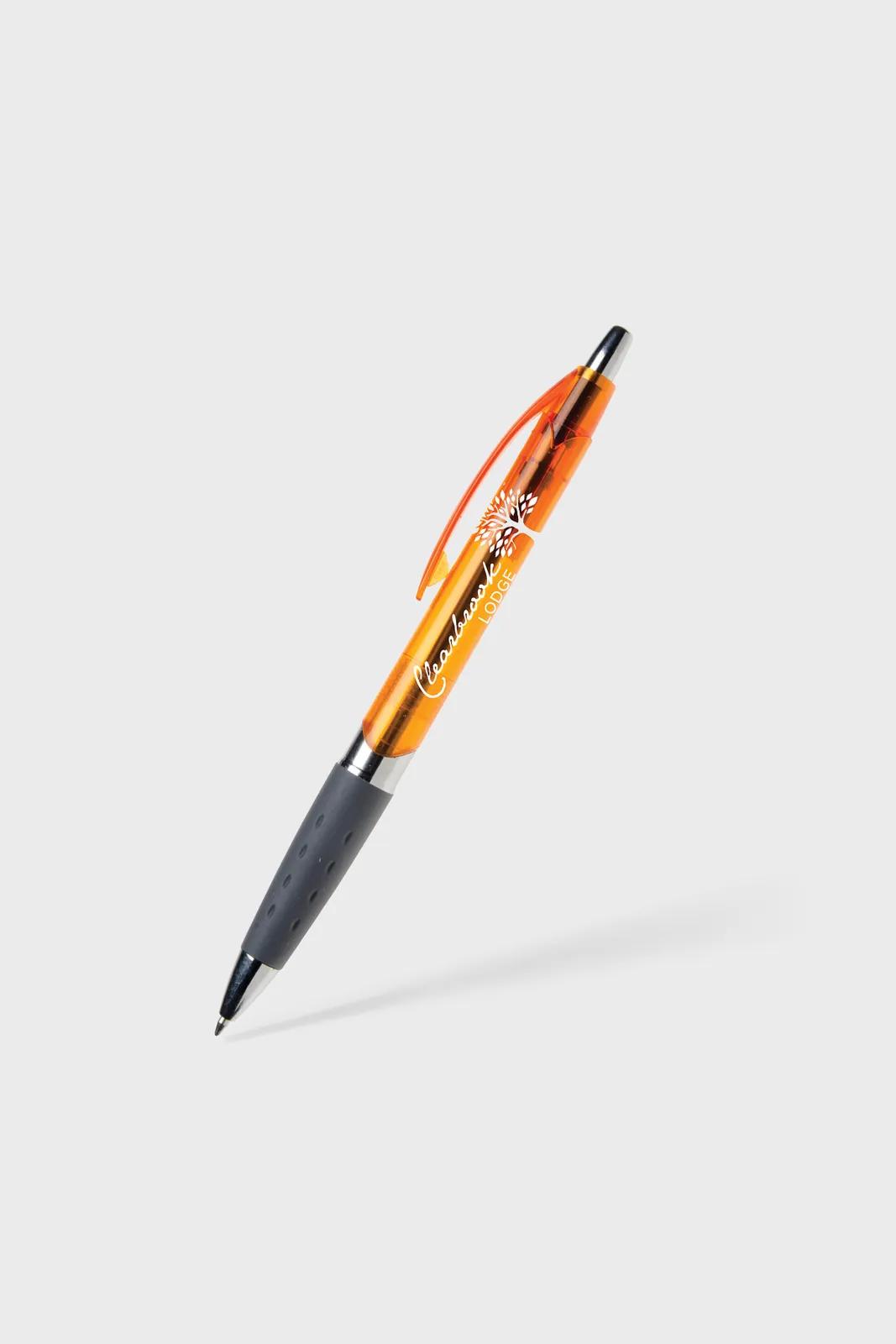 Pen Jumbo Translucent Chrome Band Gray Grip - product view 8