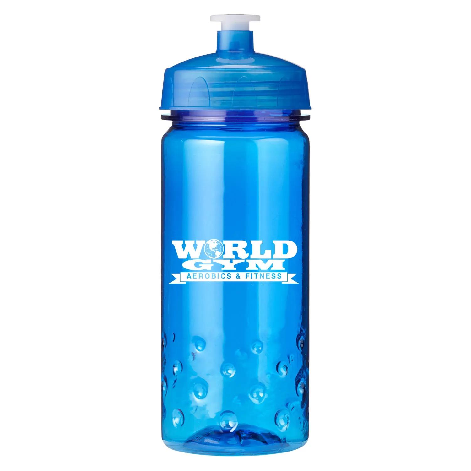 Water Bottle Wide Mouth Euro Body Bubble Design - 16 oz