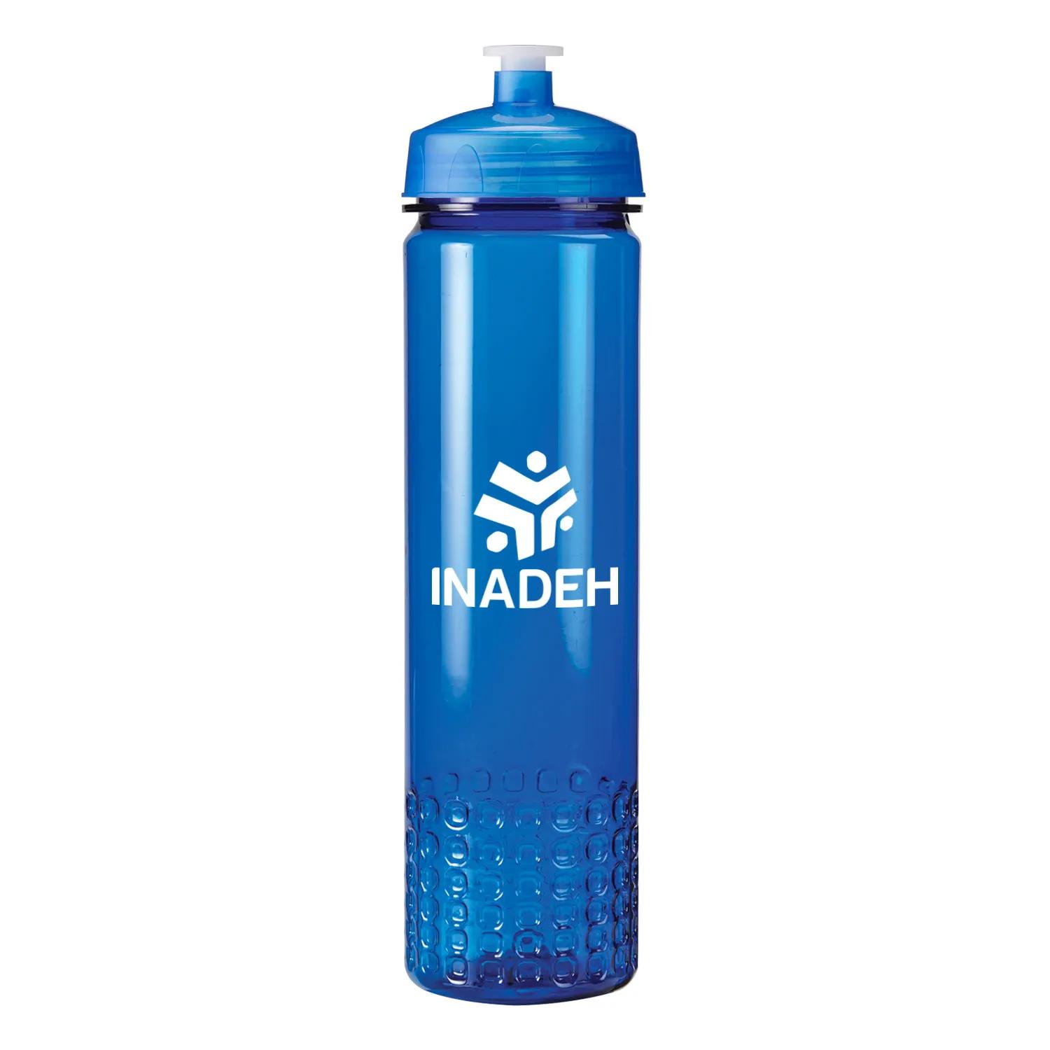 Water Bottle Euro Body Square Pattern Wide Mouth - 24 oz