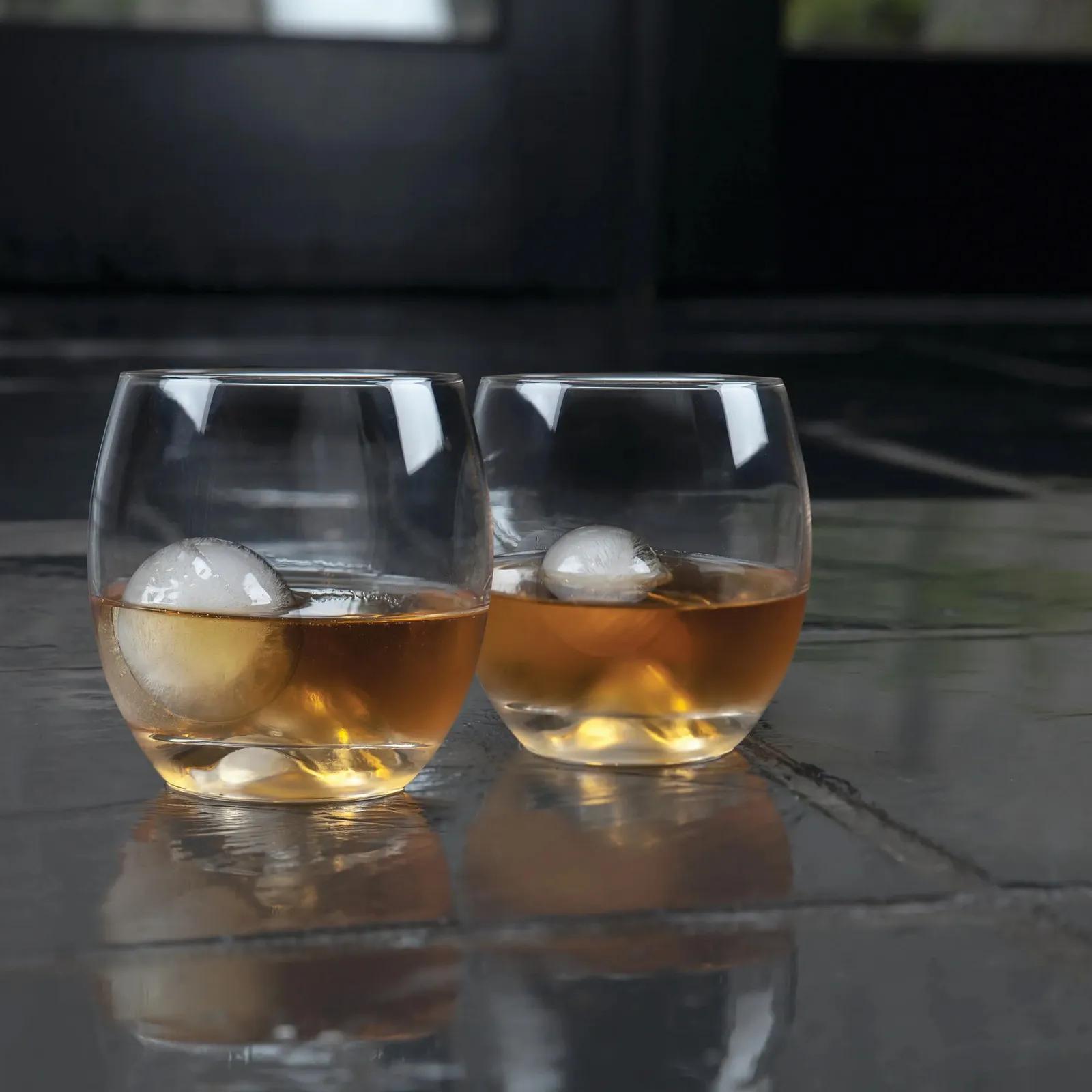 Glacier Rocks 4-Piece Ice Ball Mold And Tumbler Set - product view 2