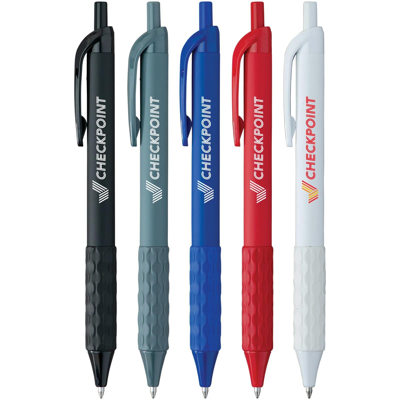 Gel Pen Honeycomb Grip Soft Touch Blue Ink - product view 2
