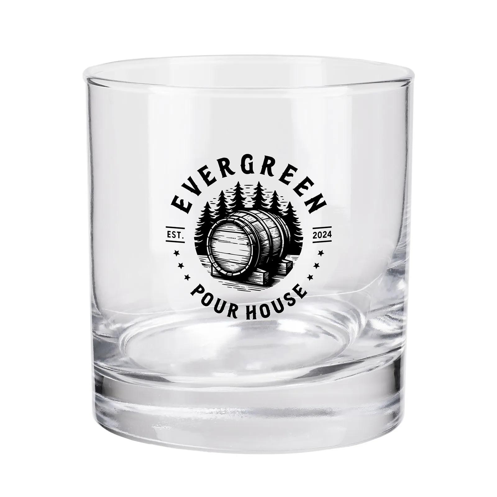 Whiskey Glass Heavy Base Wide Opening - 8 oz