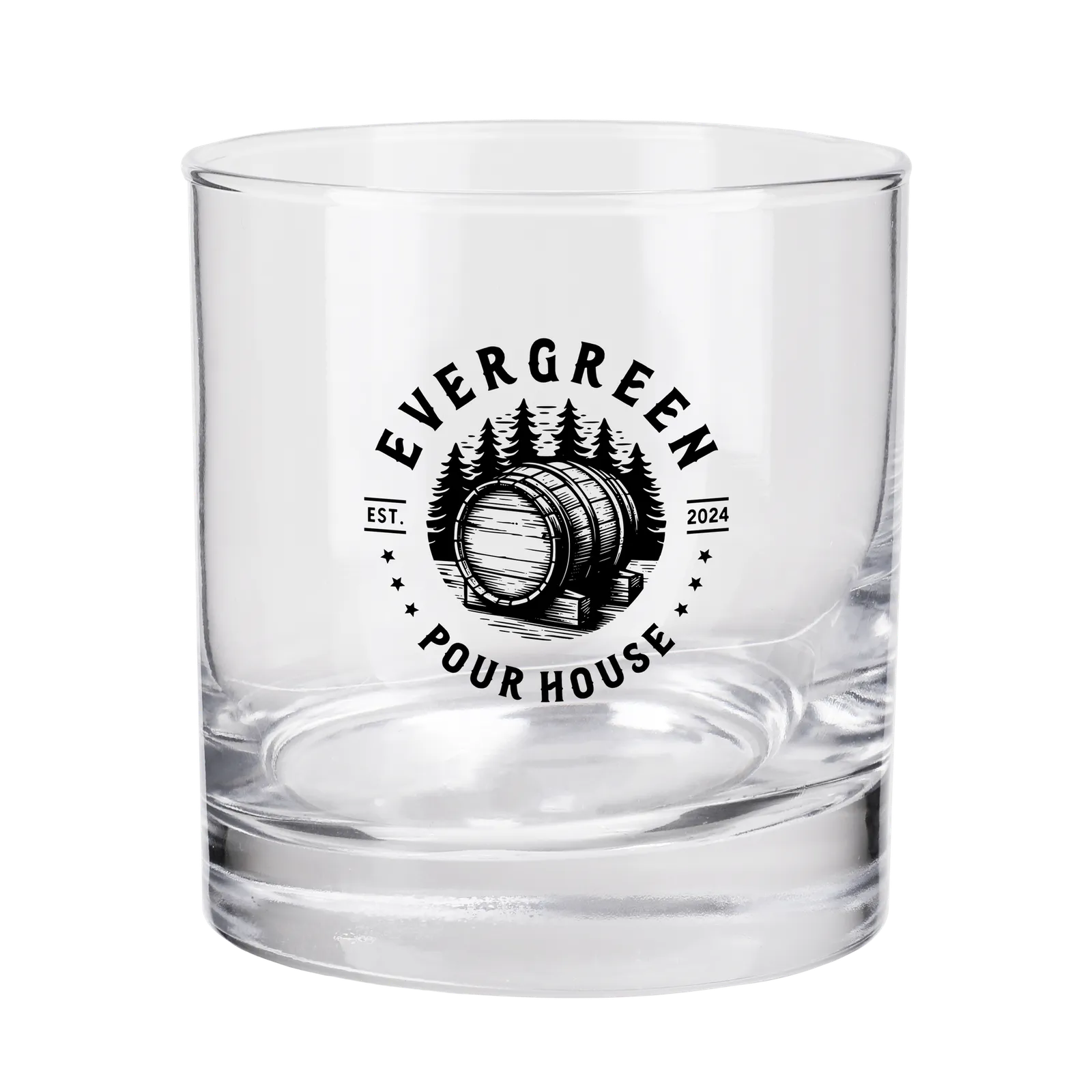 Whiskey Glass Heavy Base Wide Opening - 8 oz - product view 3