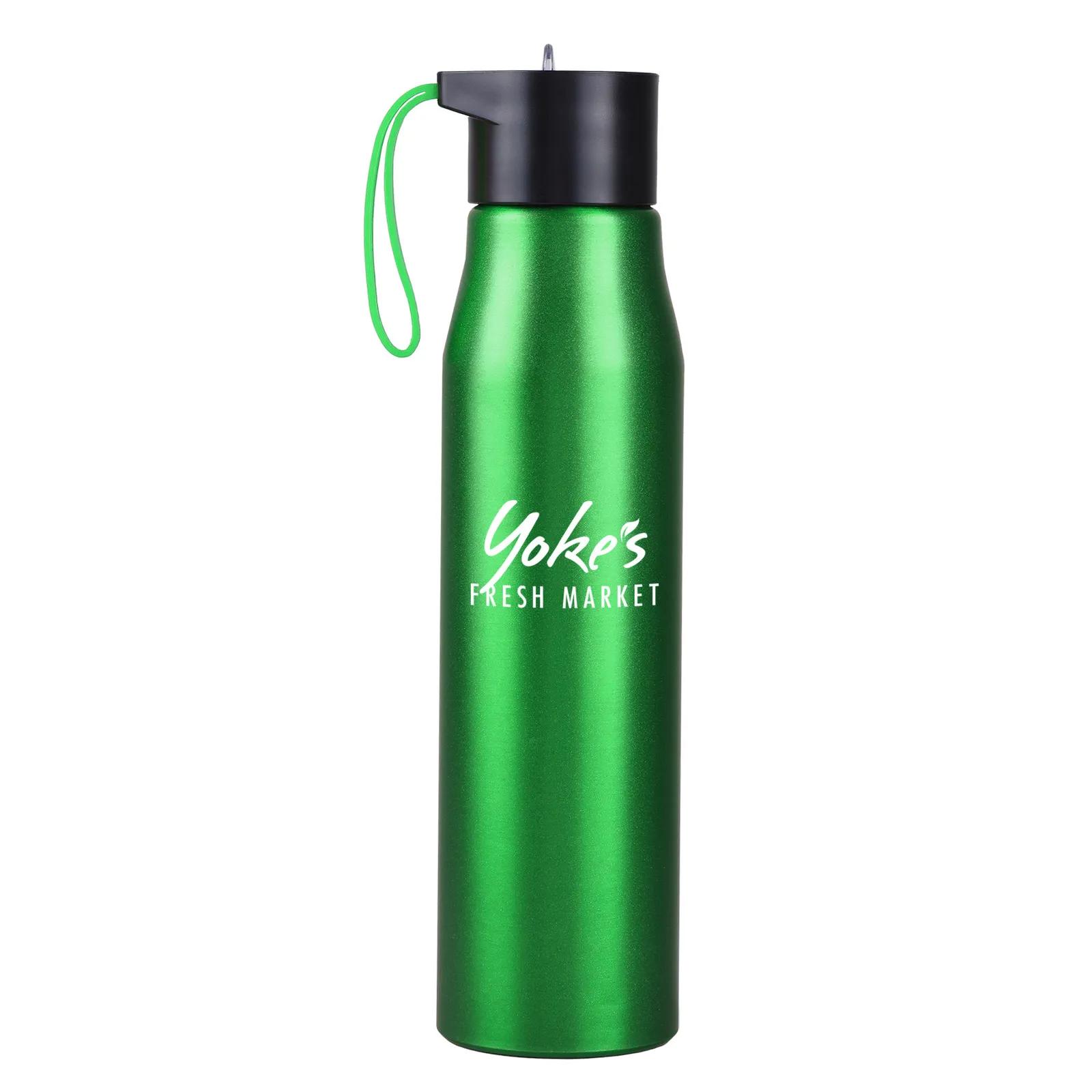 Water Bottle Recycled Aluminum Flip Straw - 24 oz - product view 9