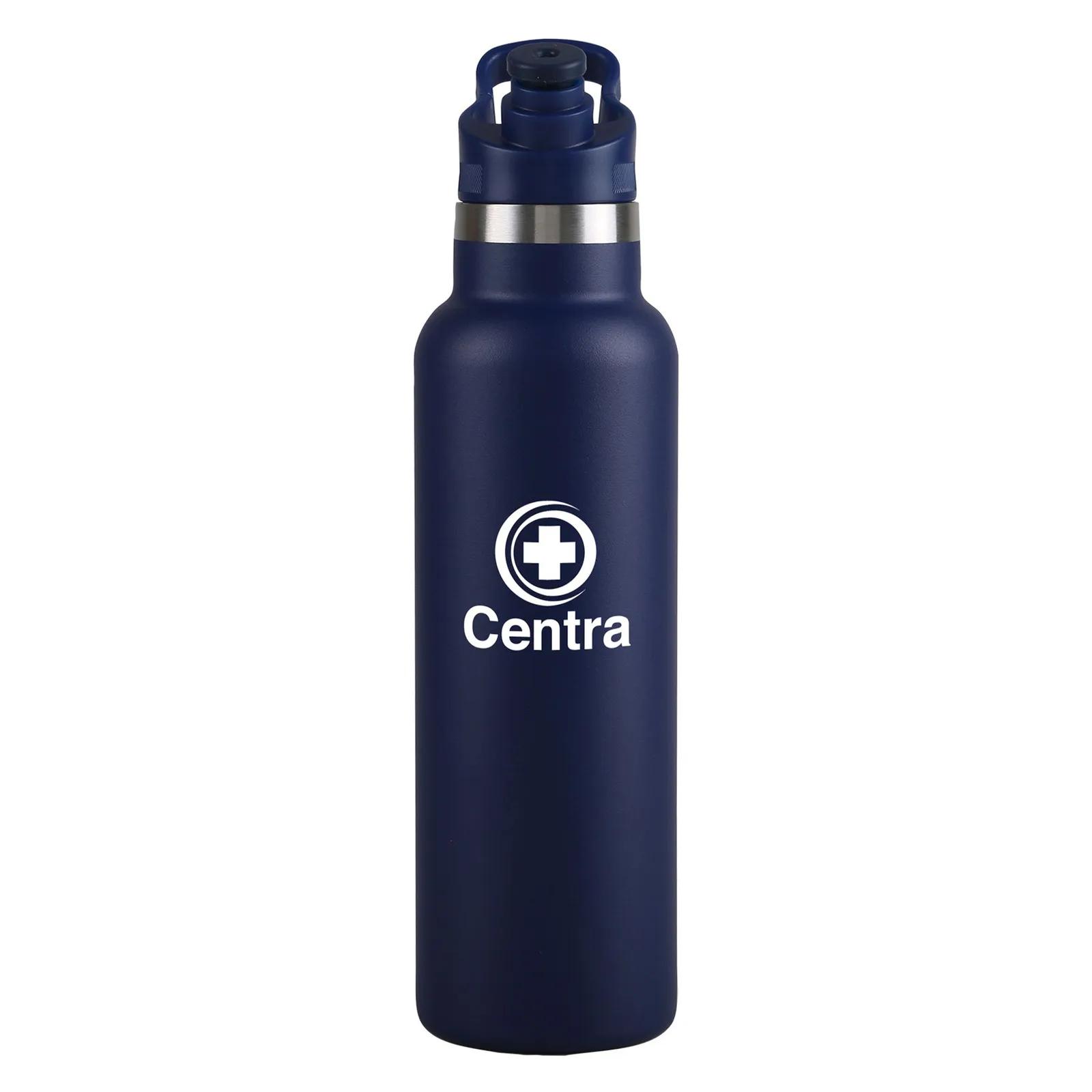 Water Bottle Powder Coated Push-Pull Lid - 20 oz - product view 4