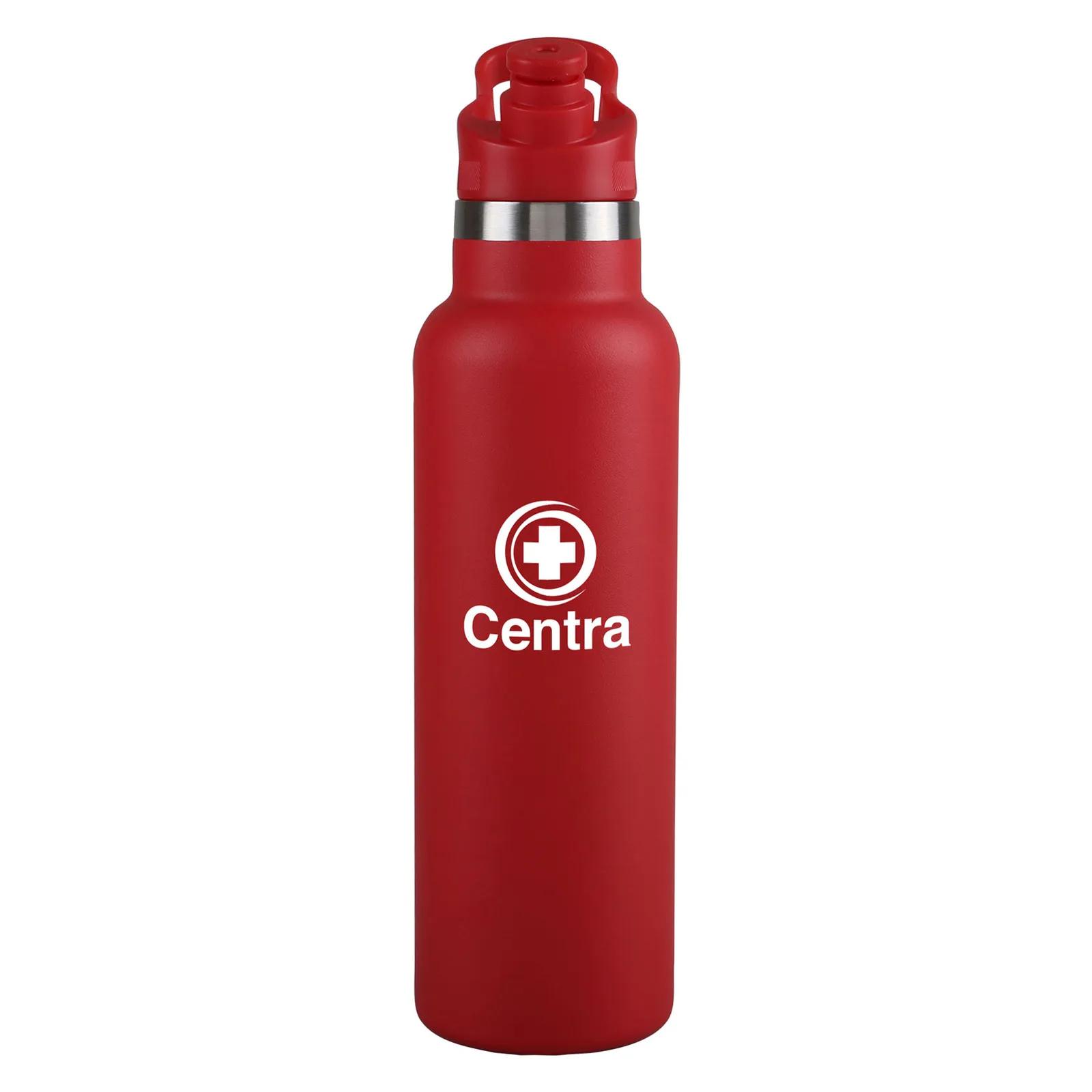 Water Bottle Powder Coated Push-Pull Lid - 20 oz - product view 5