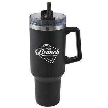 Insulated Stainless Steel Mug with Handle - 40 oz