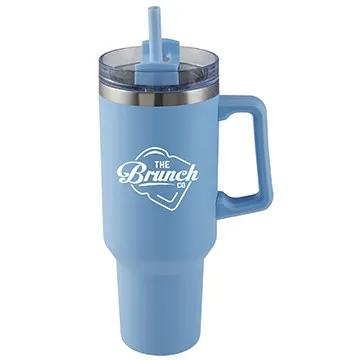 Insulated Stainless Steel Mug with Handle - 40 oz - product view 3