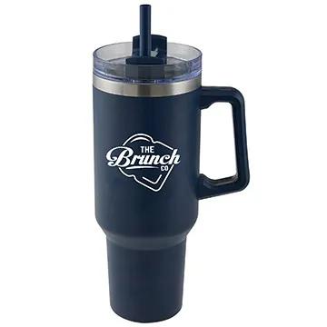 Insulated Stainless Steel Mug with Handle - 40 oz - product view 5