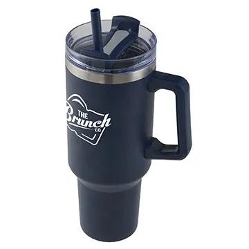 Insulated Stainless Steel Mug with Handle - 40 oz - product view 6