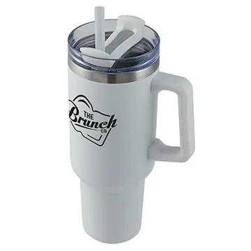 Insulated Stainless Steel Mug with Handle - 40 oz - product view 8