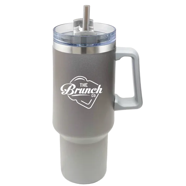 Insulated Stainless Steel Mug with Handle - 40 oz - product view 10