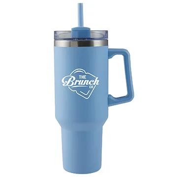 Insulated Stainless Steel Mug with Handle - 40 oz - product view 12