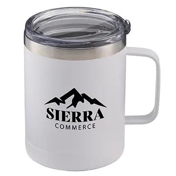 Powder Coated Camping Mug with Sip-Thru Lid - 14 oz - product view 6