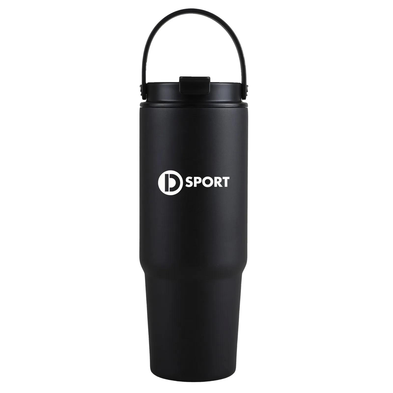 Recycled Steel Tumbler with Carrying Handle - 27 oz - product view 7