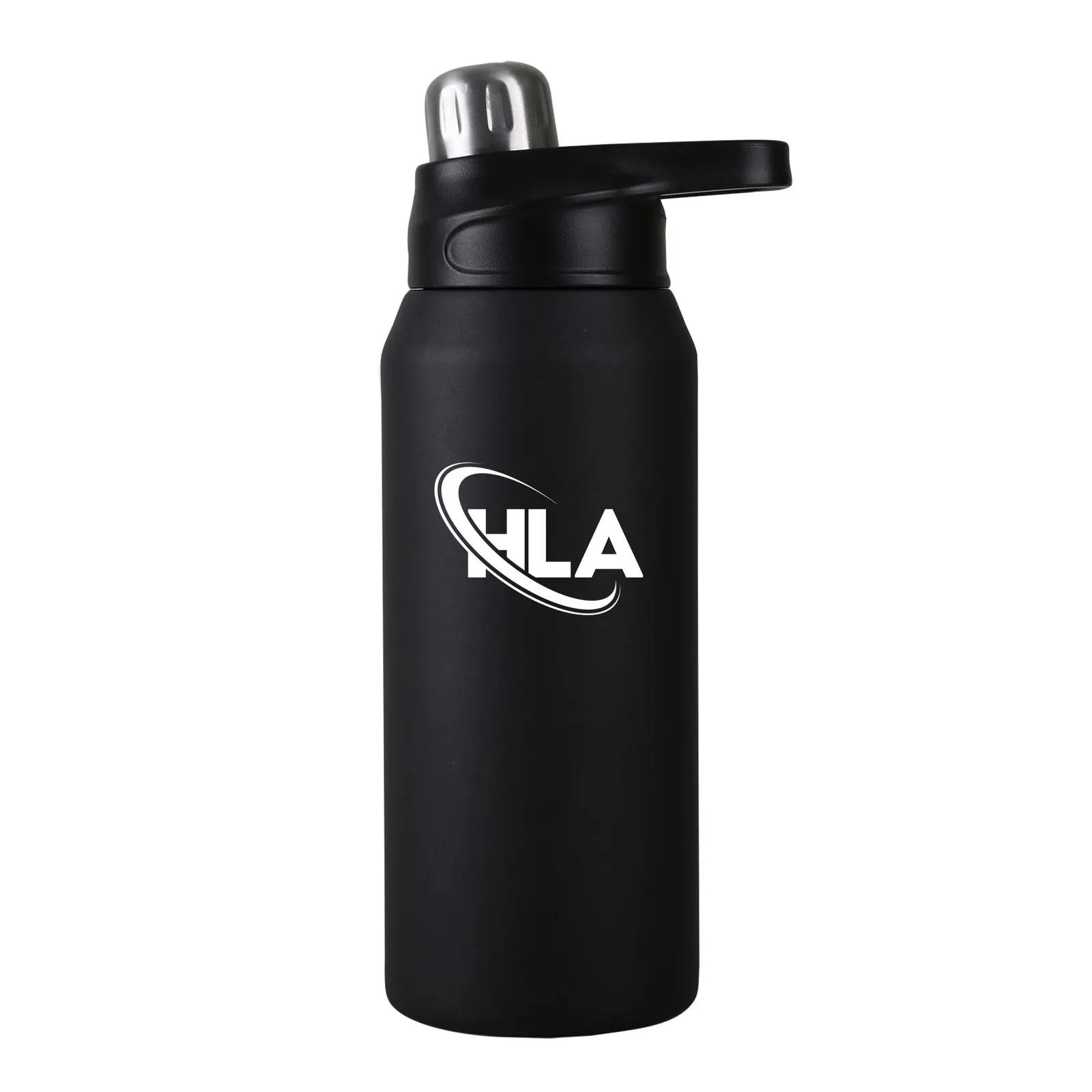 Recycled Steel Bottle with Magnetic Lid - 27 oz - product view 3