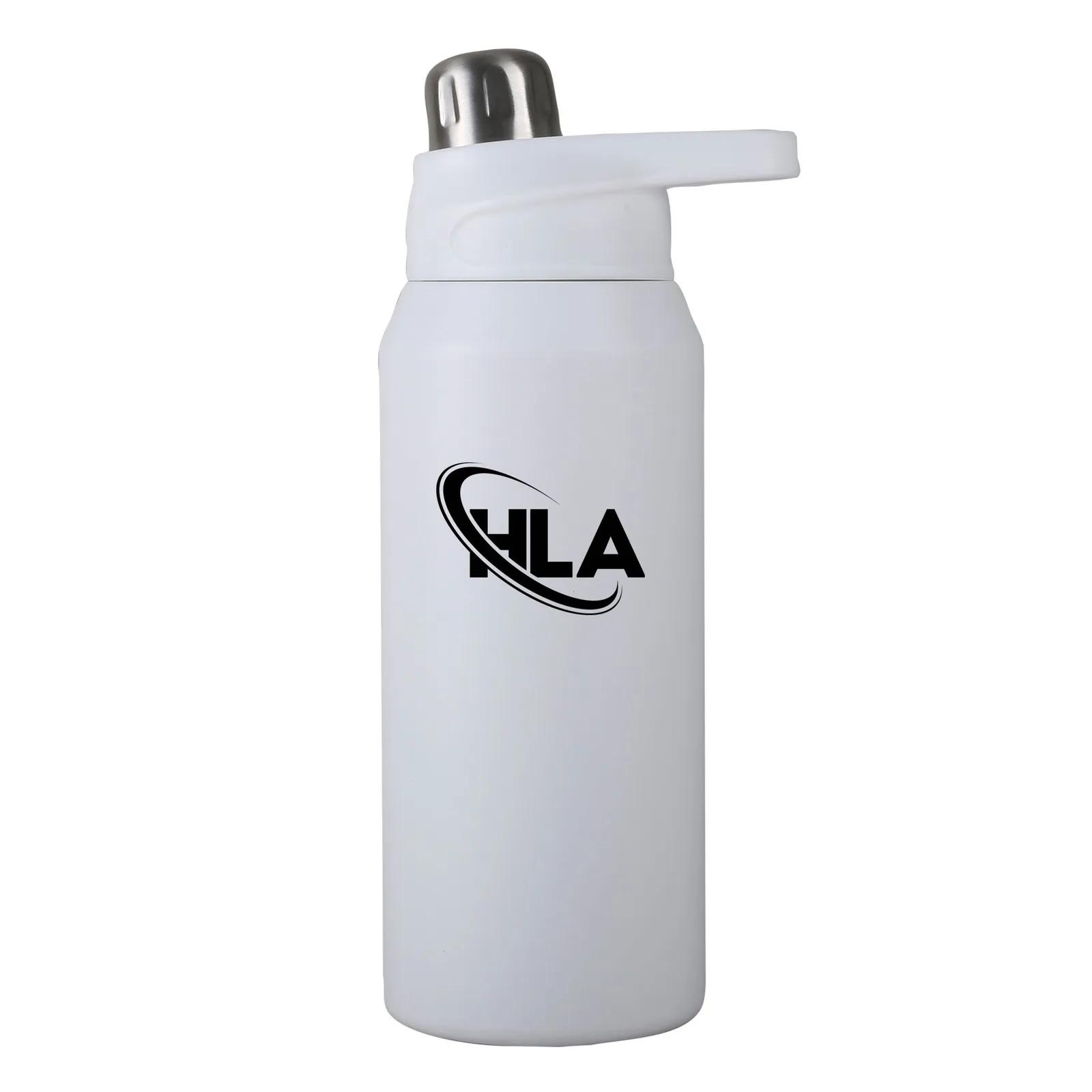 Recycled Steel Bottle with Magnetic Lid - 27 oz - product view 5