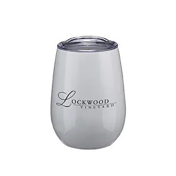 Insulated Stemless Wine Glass with Lid - 10 oz - product view 3