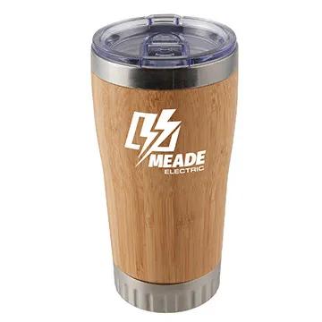 Insulated Tumbler Bamboo Stainless Steel - 17 oz