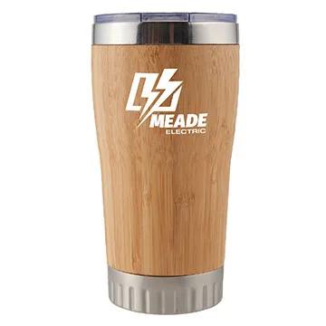 Insulated Tumbler Bamboo Stainless Steel - 17 oz - product view 2